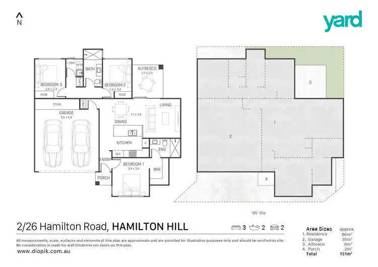 Floorplan of Homely house listing, 2/26 Hamilton Road, Hamilton Hill WA 6163