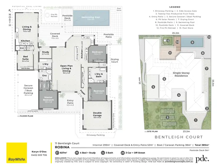 Floorplan of Homely house listing, 11 Bentleigh Court, Robina QLD 4226