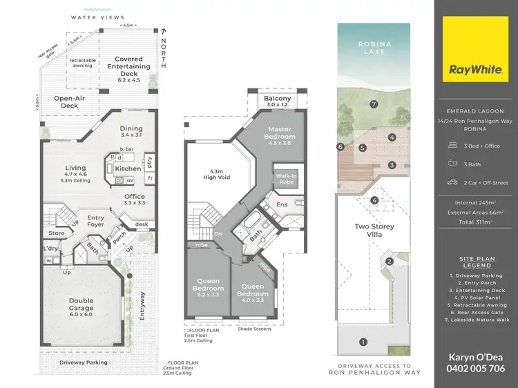 Floorplan of Homely townhouse listing, 14/24 Ron Penhaligon Way, Robina QLD 4226