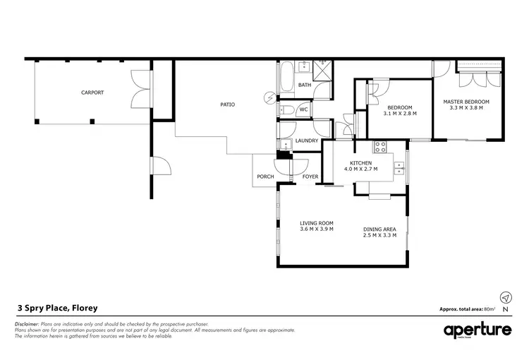 Floorplan of Homely house listing, 3 Spry Place, Florey ACT 2615