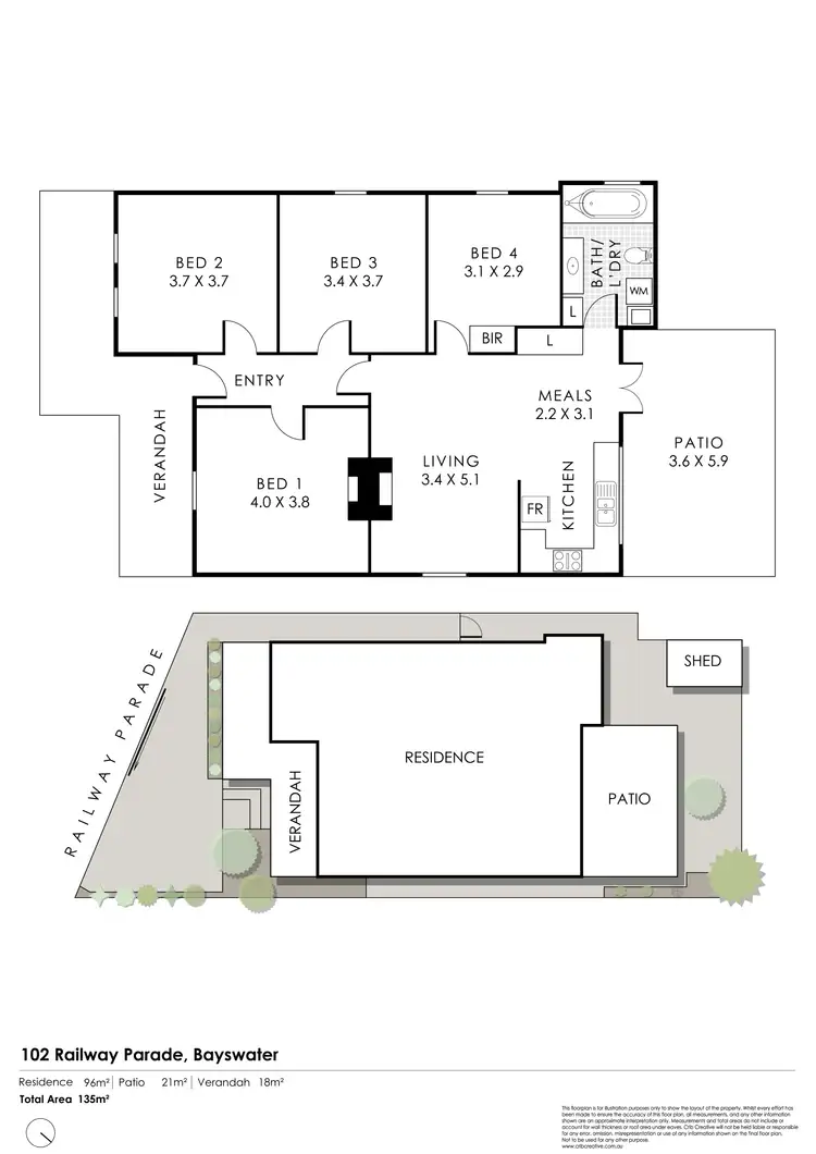 Floorplan of Homely house listing, 102 Railway Parade, Bayswater WA 6053