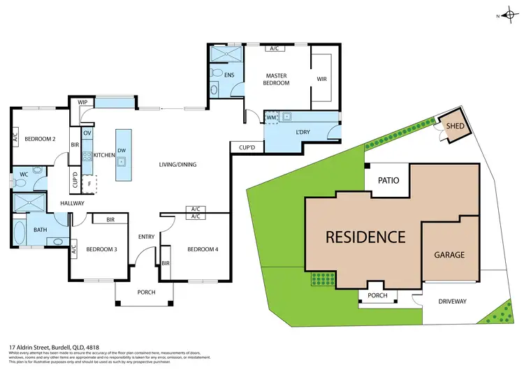 Floorplan of Homely house listing, 17 Aldrin Street, Burdell QLD 4818