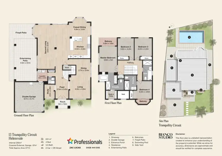 Floorplan of Homely house listing, 13 Tranquility Circuit, Helensvale QLD 4212
