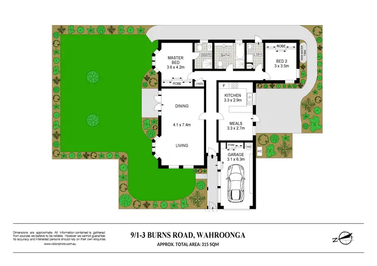 Floorplan of Homely villa listing, 9/1-3 Burns Road, Wahroonga NSW 2076