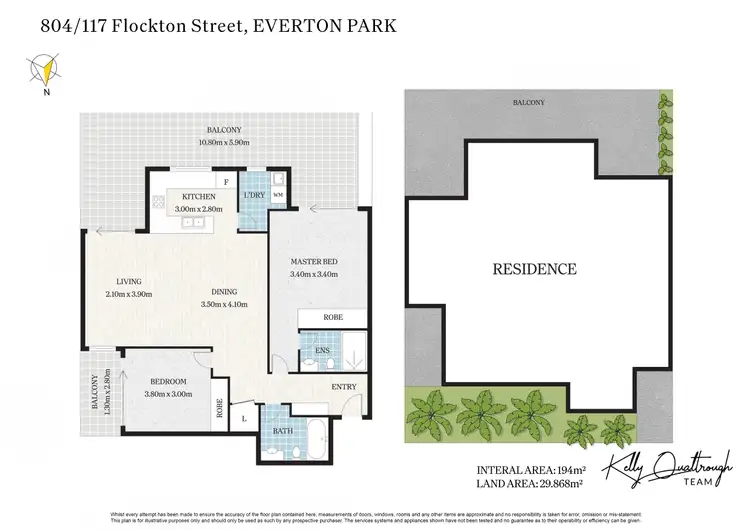 Floorplan of Homely unit listing, 804/117 Flockton Street, Everton Park QLD 4053