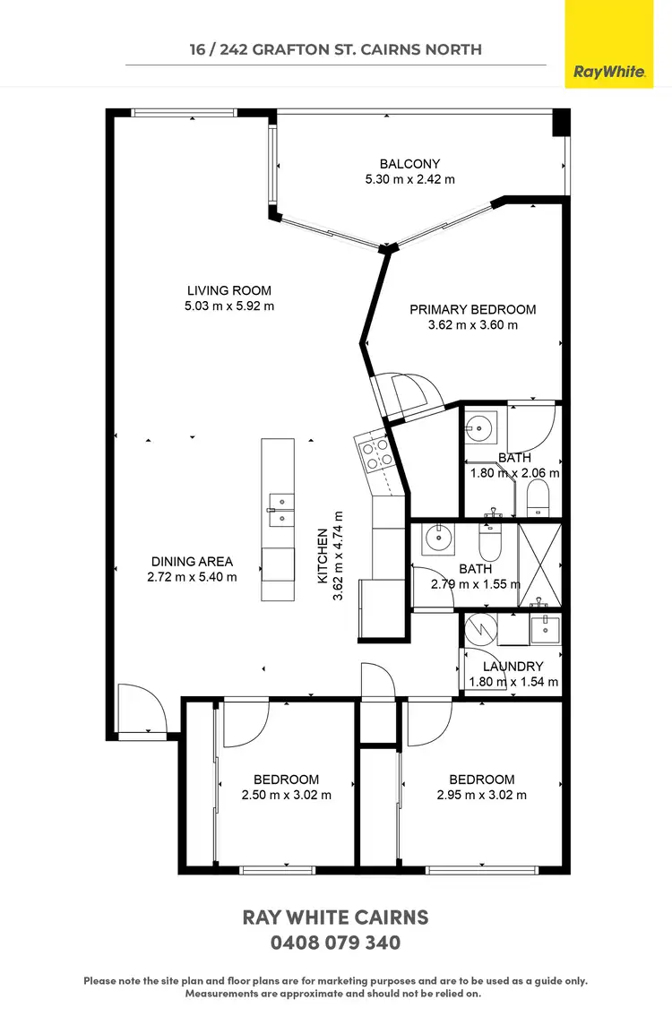 Floorplan of Homely apartment listing, 16/242 Grafton Street, Cairns North QLD 4870