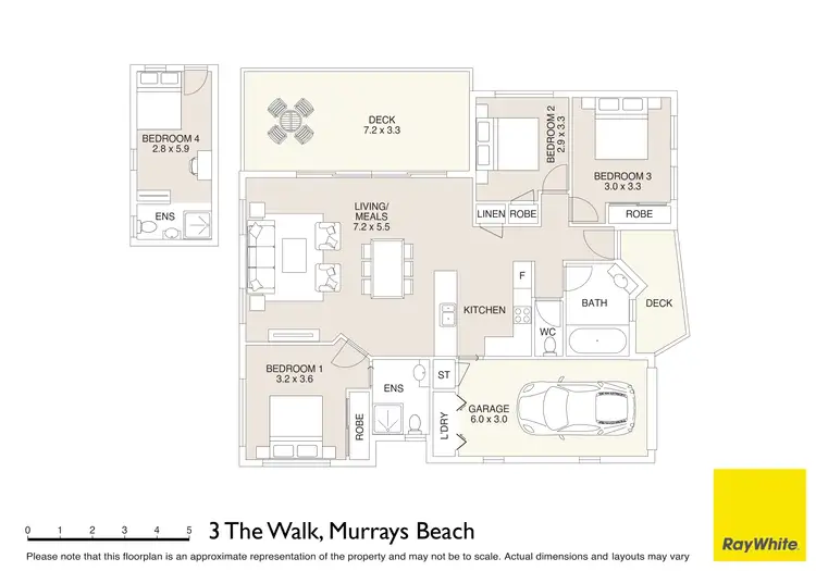 Floorplan of Homely house listing, 3 The Walk, Murrays Beach NSW 2281