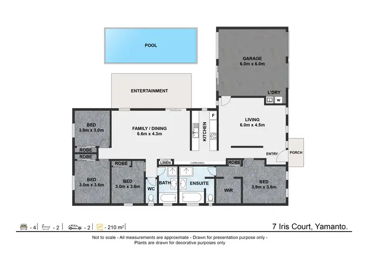 Floorplan of Homely house listing, 7 Iris Court, Yamanto QLD 4305