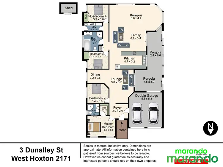 Floorplan of Homely house listing, 3 Dunalley Street, West Hoxton NSW 2171