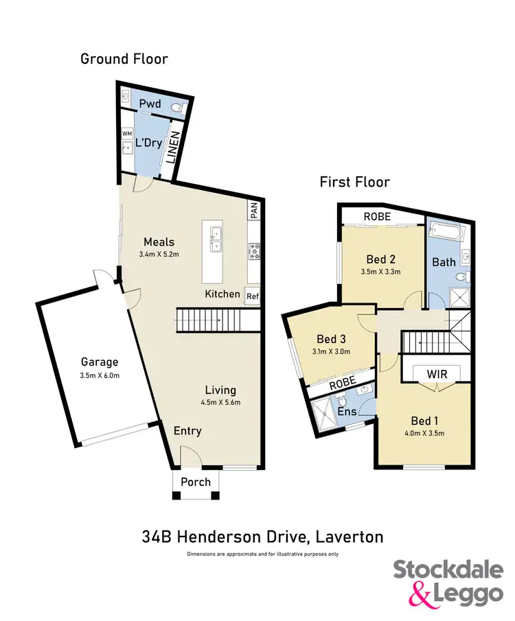 Floorplan of Homely house listing, 34B Henderson Street, Laverton VIC 3028