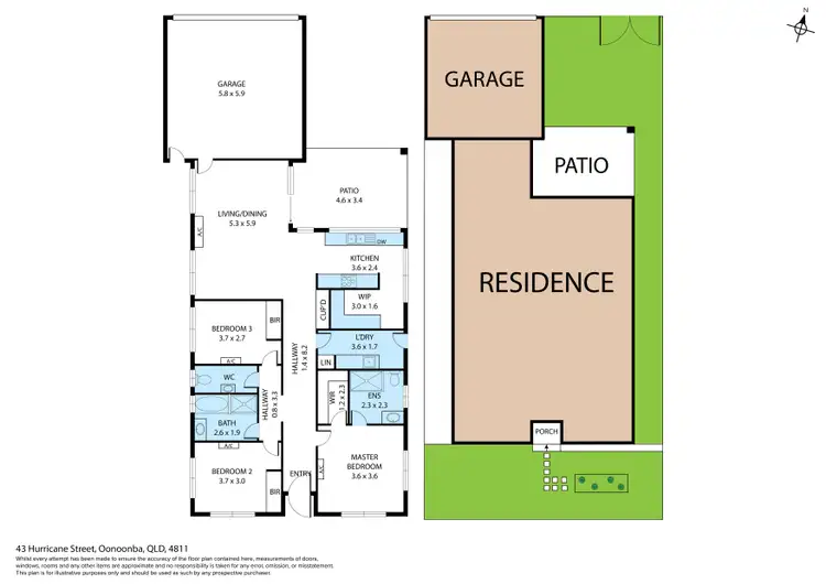 Floorplan of Homely house listing, 43 Hurricane Street, Oonoonba QLD 4811