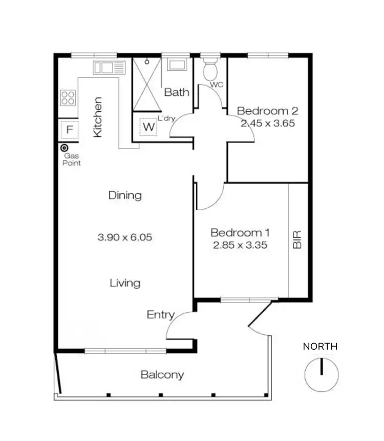 Floorplan of Homely apartment listing, 7/156 Broome Street, Cottesloe WA 6011