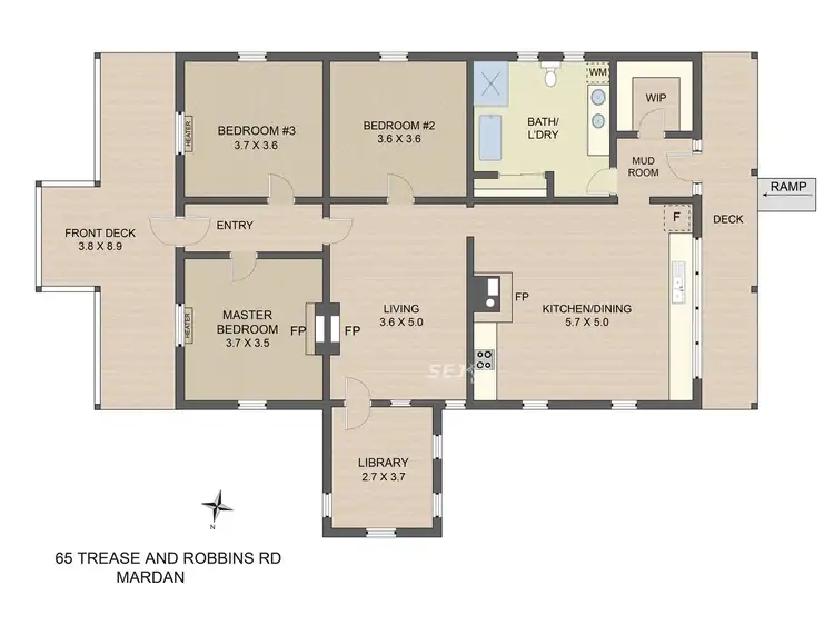 Floorplan of Homely rural property listing, 65 Trease and Robbins Road, Mardan VIC 3953