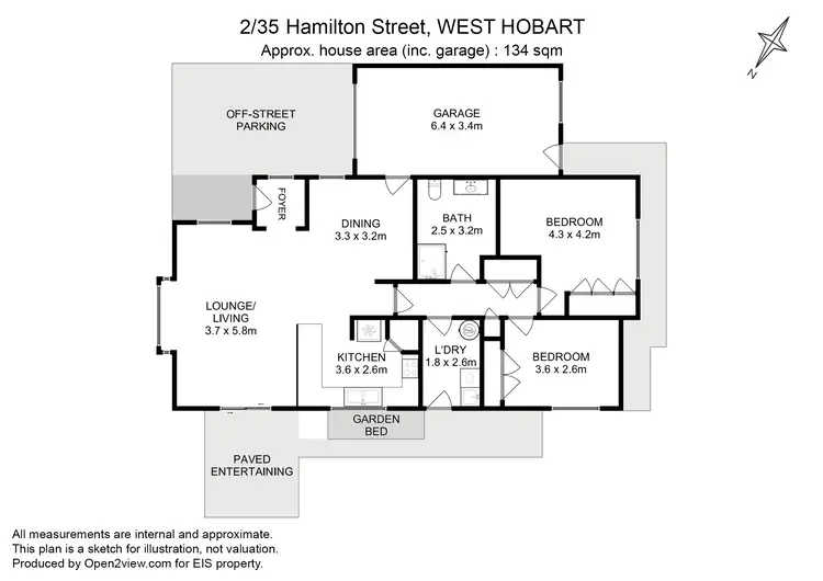 Floorplan of Homely house listing, 2/35 Hamilton Street, West Hobart TAS 7000
