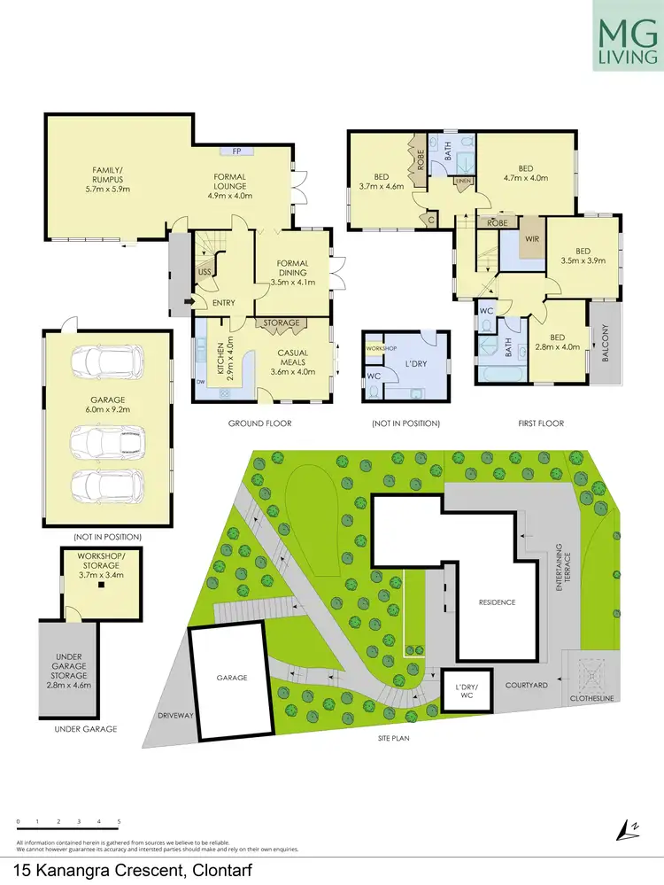 Floorplan of Homely house listing, 15 Kanangra Crescent, Clontarf NSW 2093