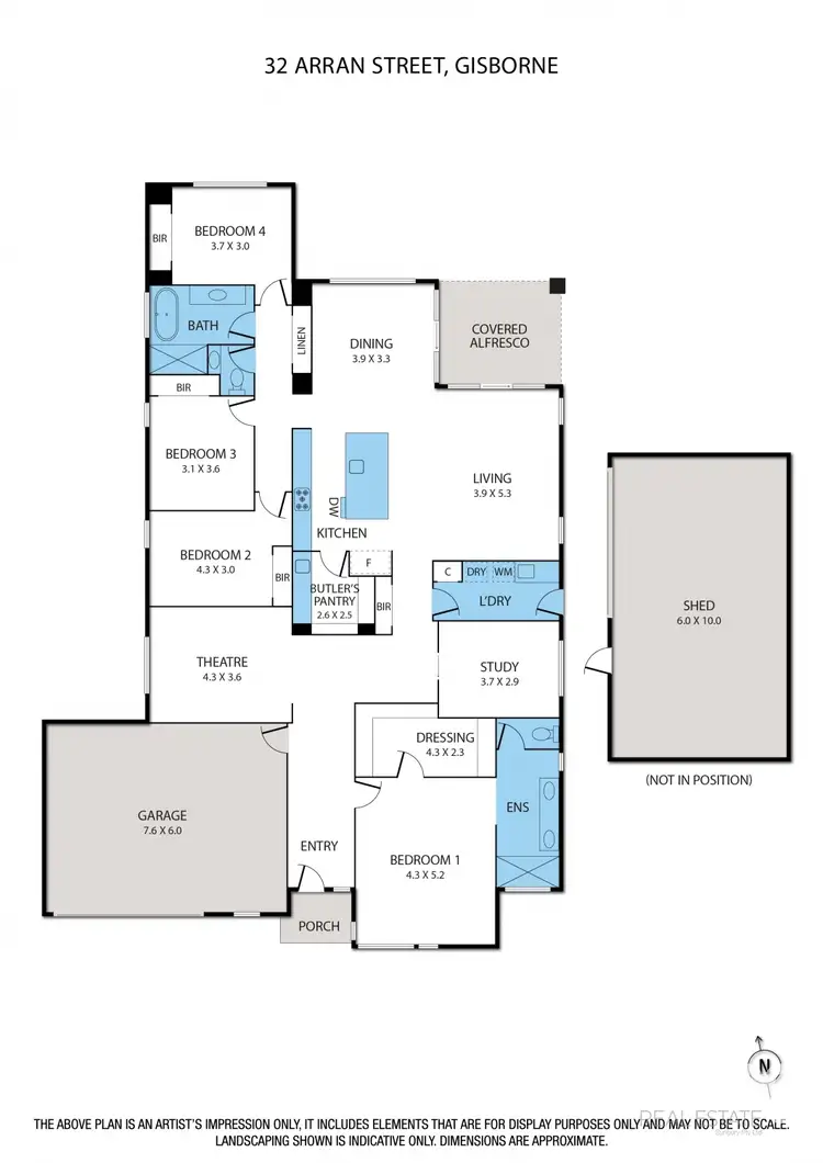 Floorplan of Homely house listing, 32 Arran Street, Gisborne VIC 3437