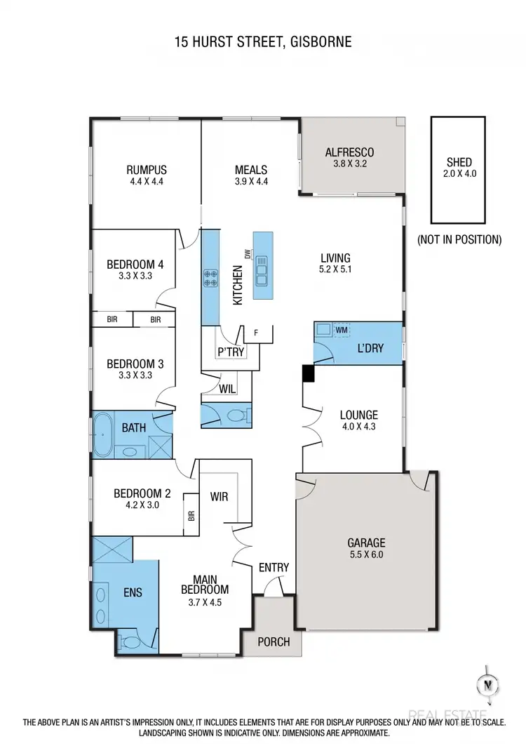 Floorplan of Homely house listing, 15 Hurst Street, Gisborne VIC 3437