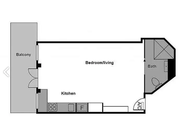 Floorplan of Homely apartment listing, 1713/480 Collins St, Melbourne VIC 3000