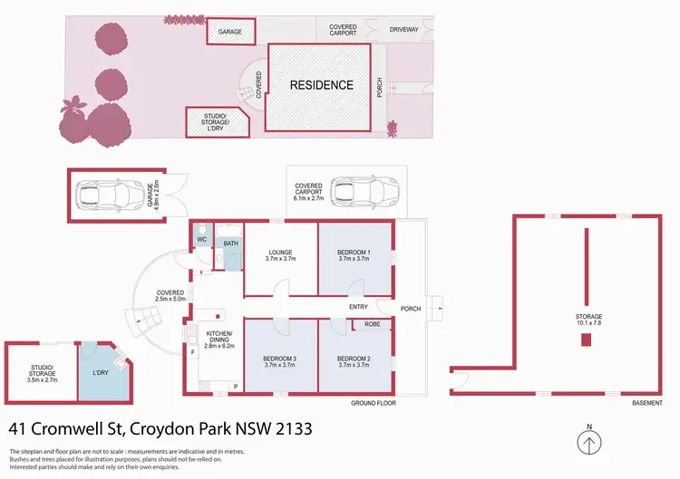 Floorplan of Homely house listing, 41 CROMWELL STREET, Croydon Park NSW 2133