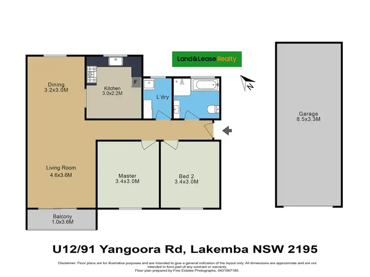 Floorplan of Homely unit listing, 12/91 Yangoora Road, Lakemba NSW 2195