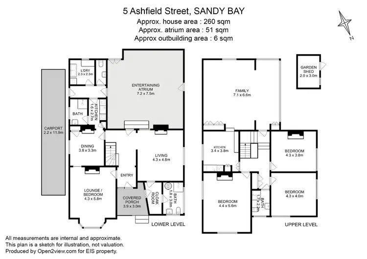 Floorplan of Homely house listing, 5 Ashfield Street, Sandy Bay TAS 7005