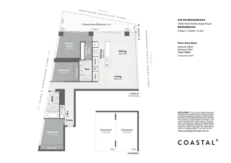 Floorplan of Homely apartment listing, 1002/159 Old Burleigh Road, Broadbeach QLD 4218