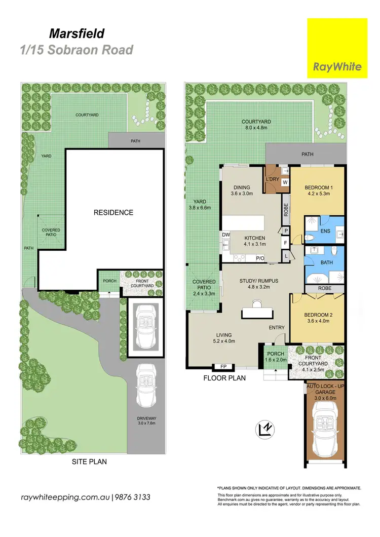 Floorplan of Homely semi-detached listing, 1/15 Sobraon Road, Marsfield NSW 2122