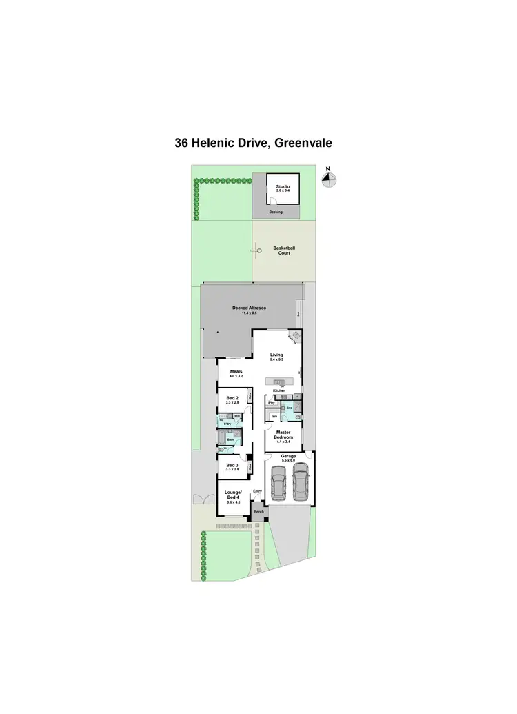 Floorplan of Homely house listing, 36 Helenic Drive, Greenvale VIC 3059