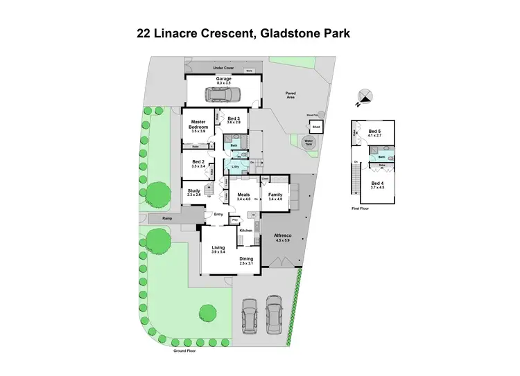 Floorplan of Homely house listing, 22 Linacre Crescent, Gladstone Park VIC 3043