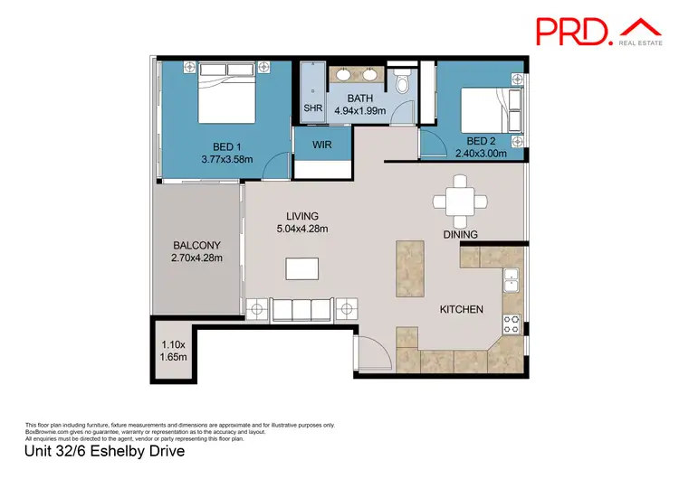 Floorplan of Homely unit listing, 32/6 Eshelby Dr, Cannonvale QLD 4802