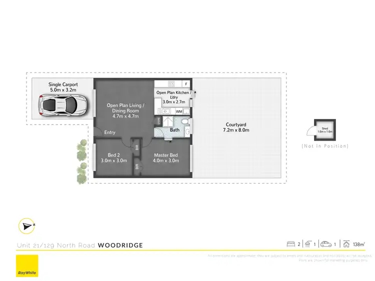 Floorplan of Homely villa listing, 21/129 North Road, Woodridge QLD 4114