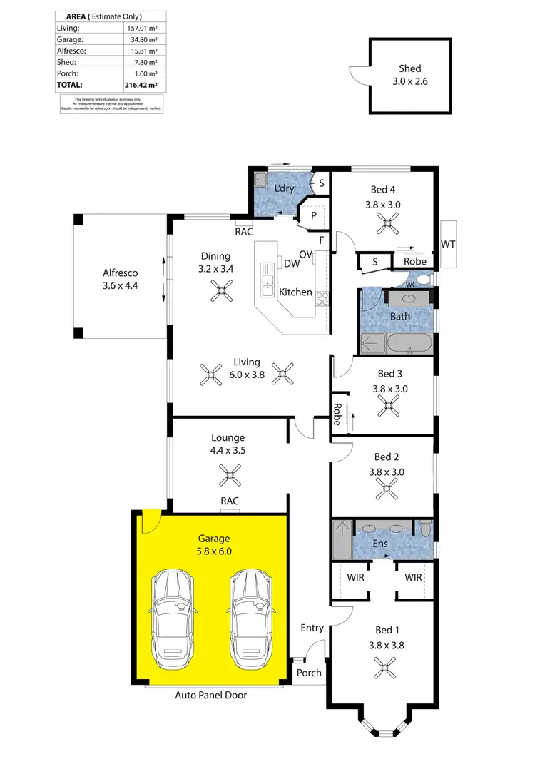 Floorplan of Homely house listing, 19 Johnston Court, Normanville SA 5204