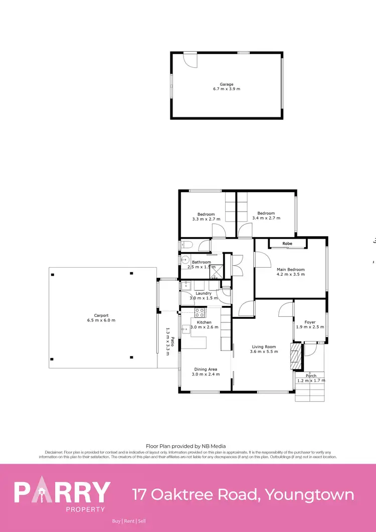 Floorplan of Homely house listing, 17 Oaktree Road, Youngtown TAS 7249