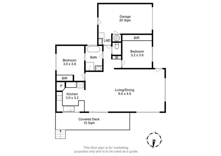 Floorplan of Homely house listing, 1/946 Cambridge Road, Cambridge TAS 7170
