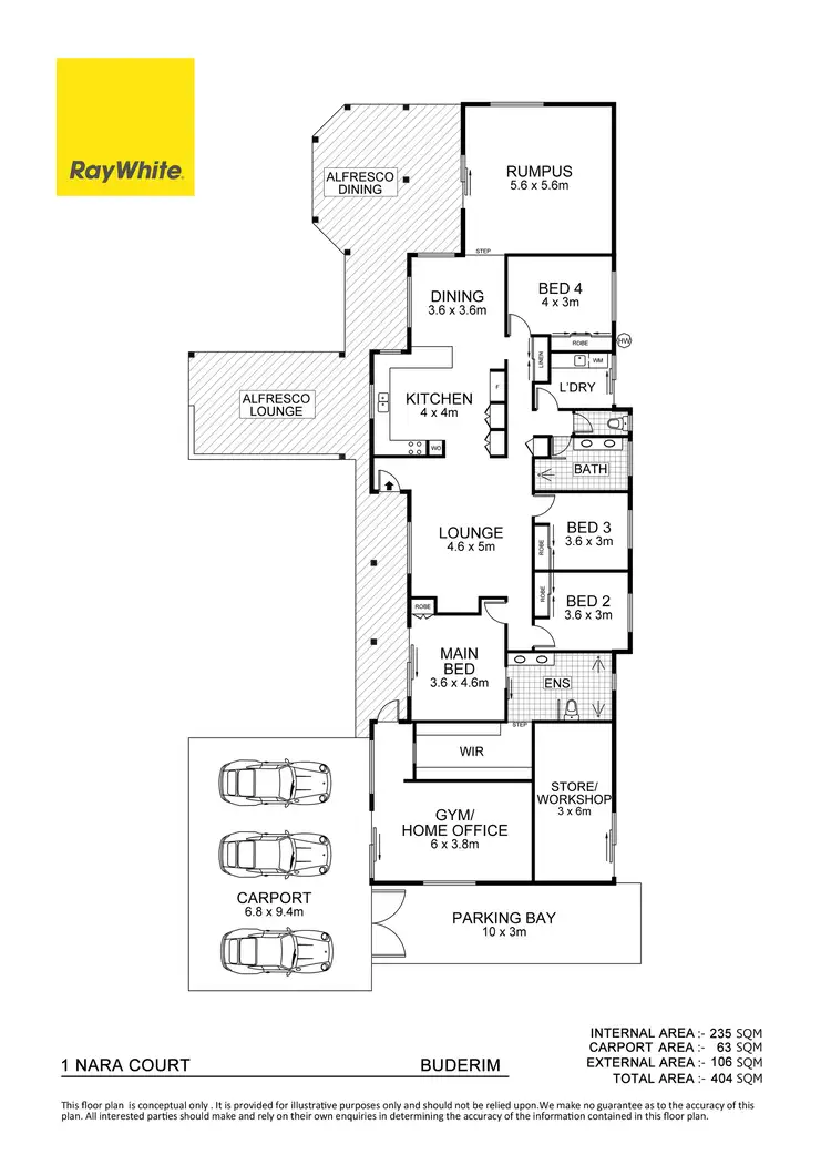 Floorplan of Homely house listing, 1 Nara Court, Buderim QLD 4556