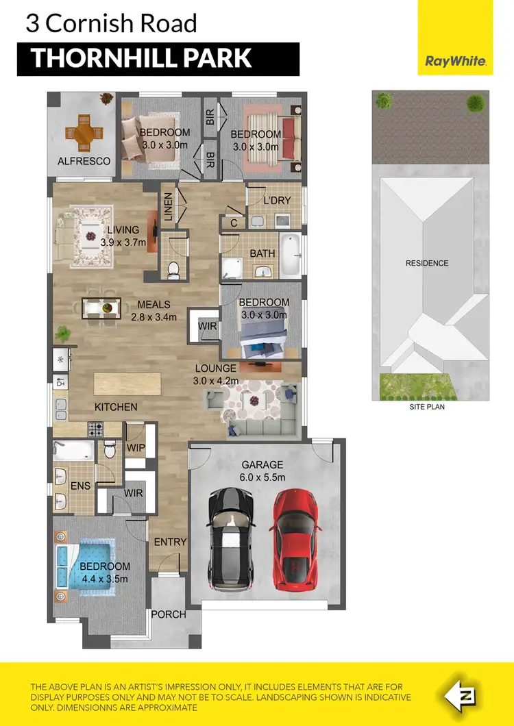 Floorplan of Homely house listing, 3 Cornish Road, Thornhill Park VIC 3335