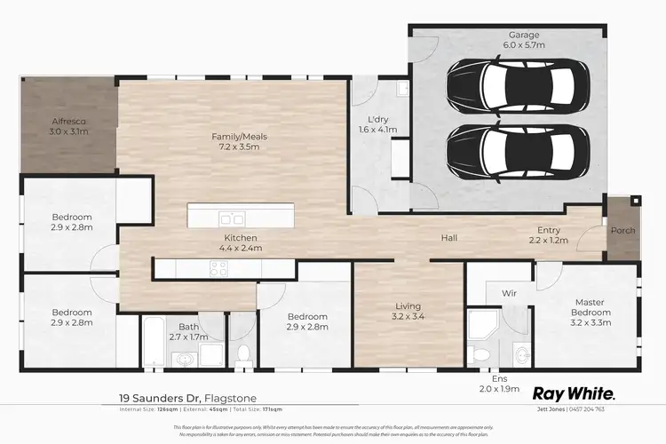 Floorplan of Homely house listing, 19 Saunders Drive, Flagstone QLD 4280