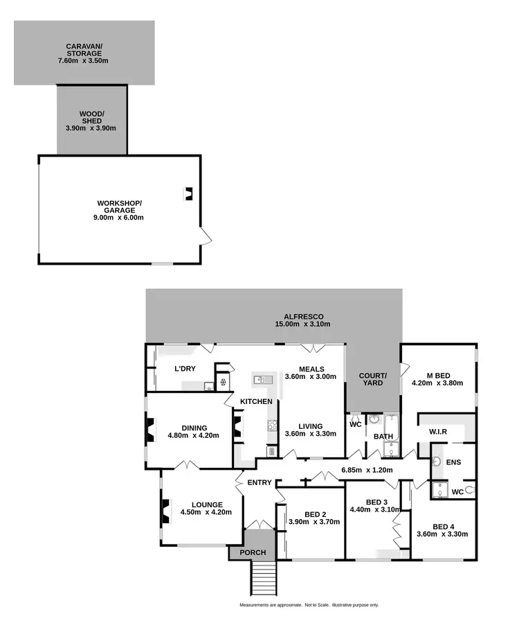 Floorplan of Homely house listing, 14 Banfeld Street, Bethanga VIC 3691