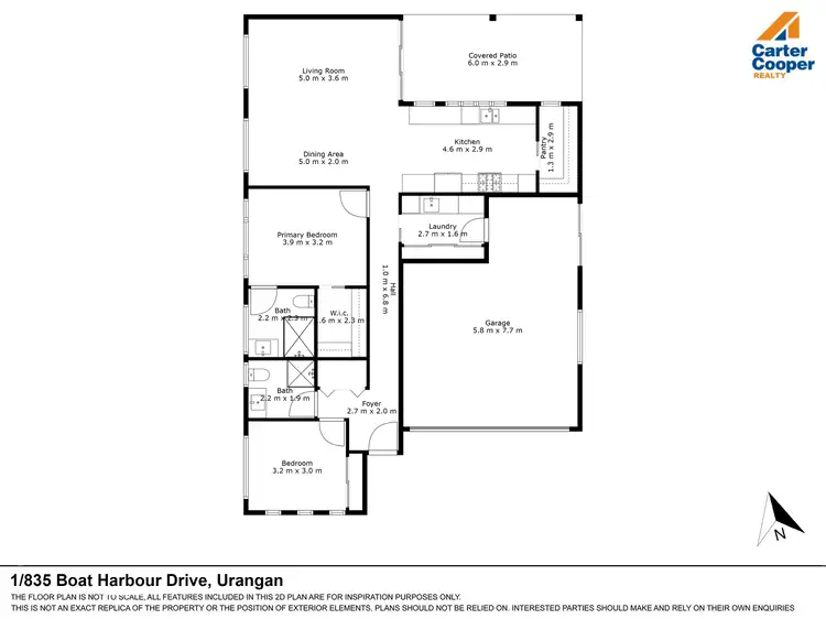 Floorplan of Homely retirement listing, 1/835 Boat Harbour Drive 'THE ANCHORAGE", Urangan QLD 4655
