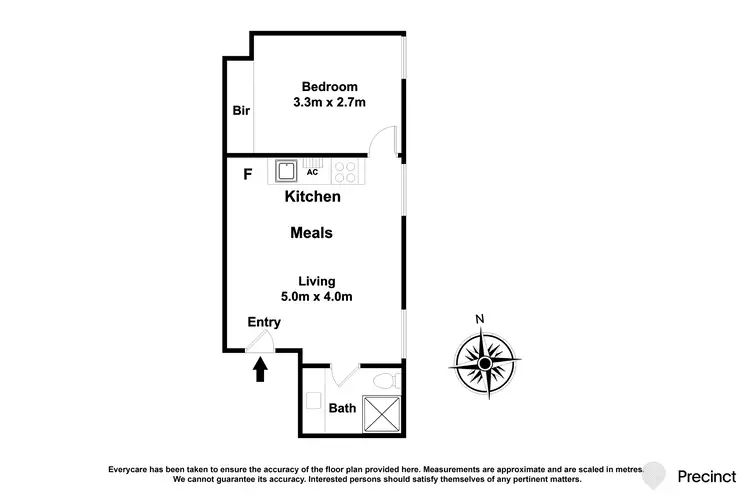 Floorplan of Homely apartment listing, 1/5 Stawell Street, West Melbourne VIC 3003