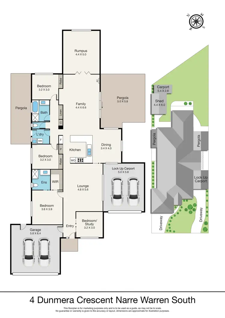 Floorplan of Homely house listing, 4 Dunmera Crescent, Narre Warren South VIC 3805