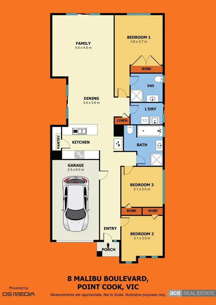 Floorplan of Homely house listing, 8 Malibu Boulevard, Point Cook VIC 3030