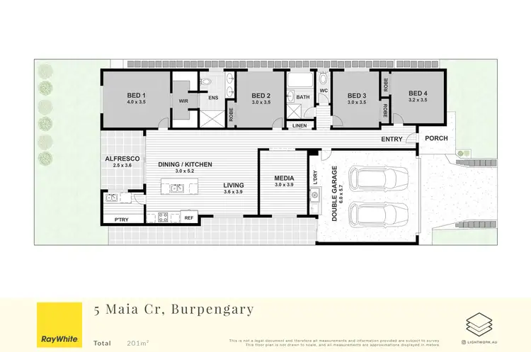 Floorplan of Homely house listing, 5 Maia Crescent, Burpengary QLD 4505