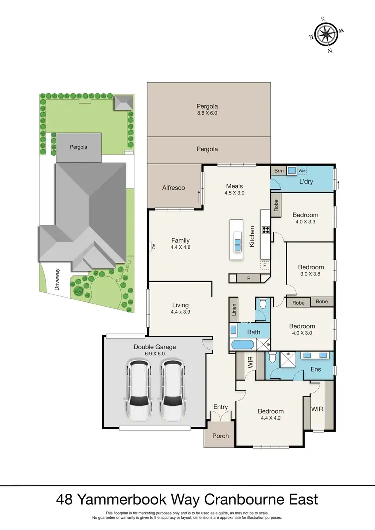 Floorplan of Homely house listing, 48 Yammerbook Way, Cranbourne East VIC 3977