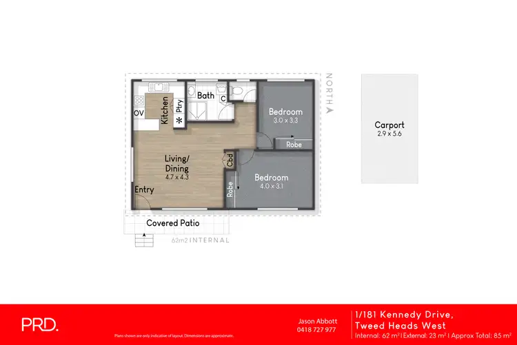 Floorplan of Homely unit listing, 1/181 Kennedy Drive, Tweed Heads West NSW 2485