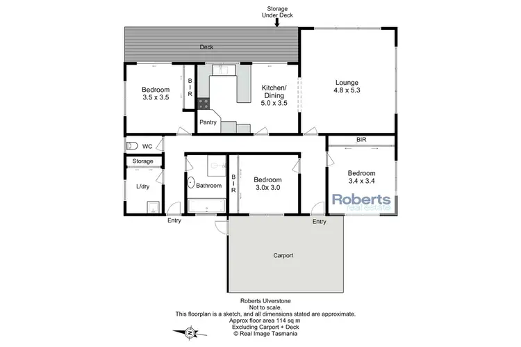 Floorplan of Homely house listing, 21 Markm Court, West Ulverstone TAS 7315