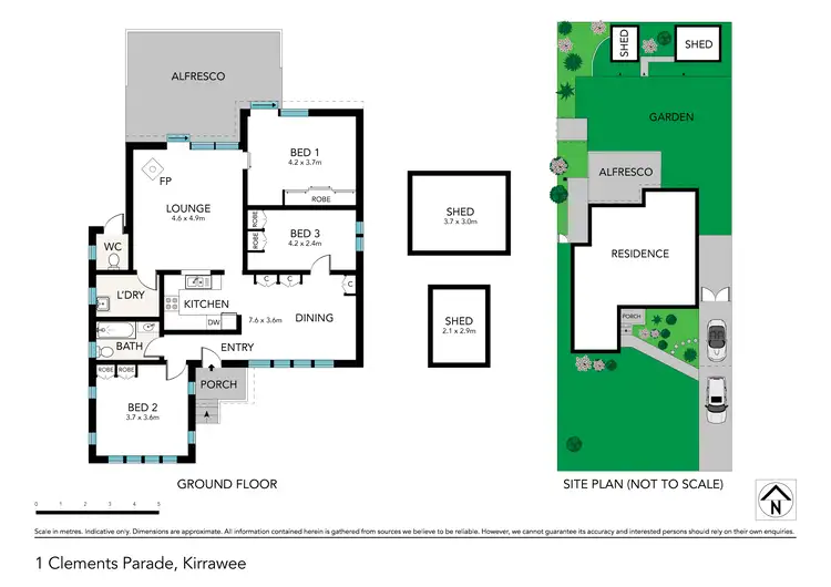 Floorplan of Homely house listing, 1 Clements Parade, Kirrawee NSW 2232