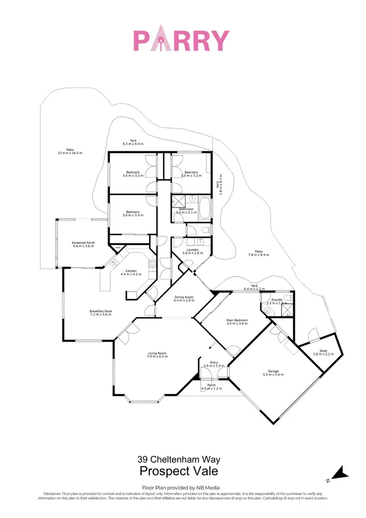 Floorplan of Homely house listing, 39 Cheltenham Way, Prospect Vale TAS 7250