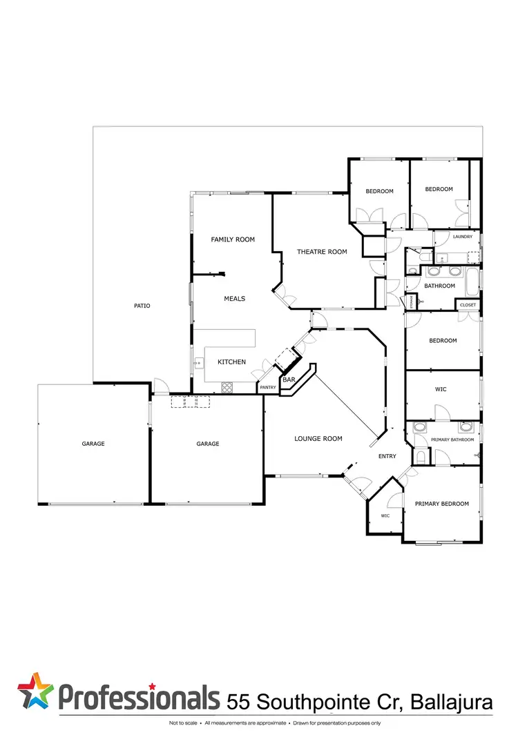 Floorplan of Homely house listing, 55 Southpointe Crescent, Ballajura WA 6066