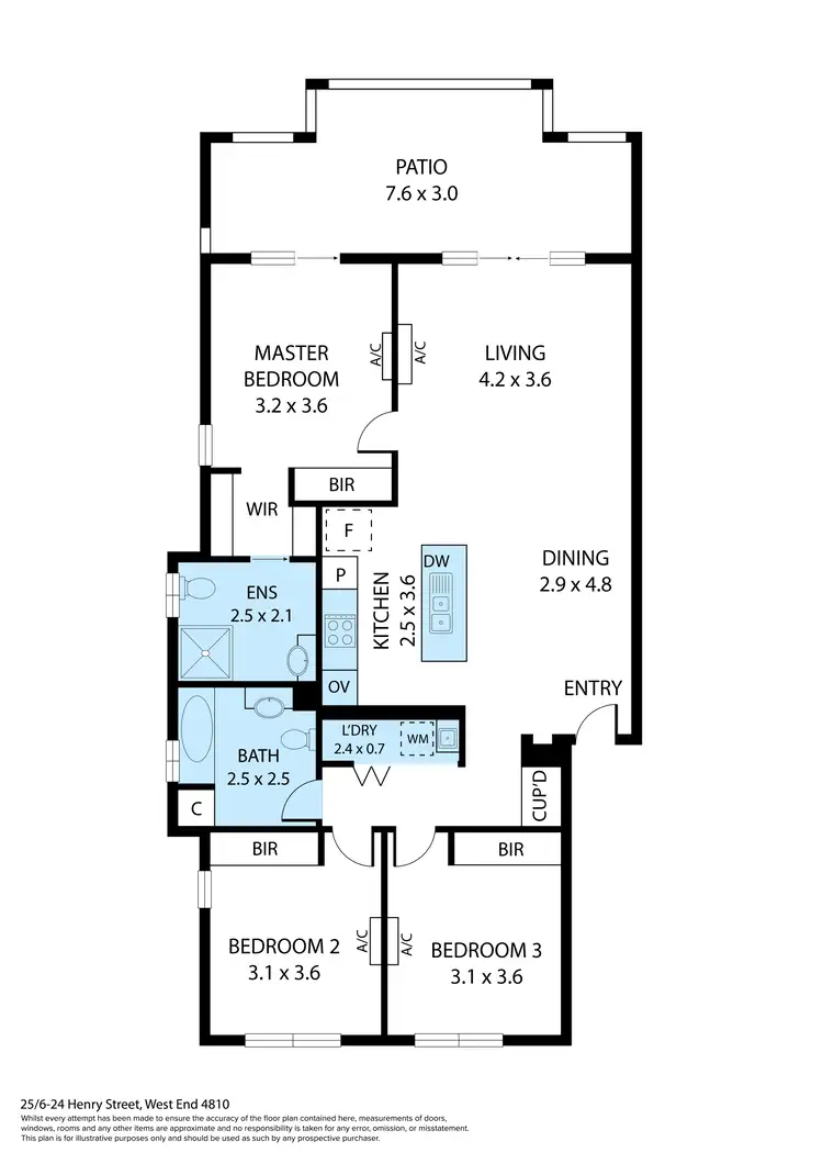 Floorplan of Homely house listing, 25/6-24 Henry Street, West End QLD 4810
